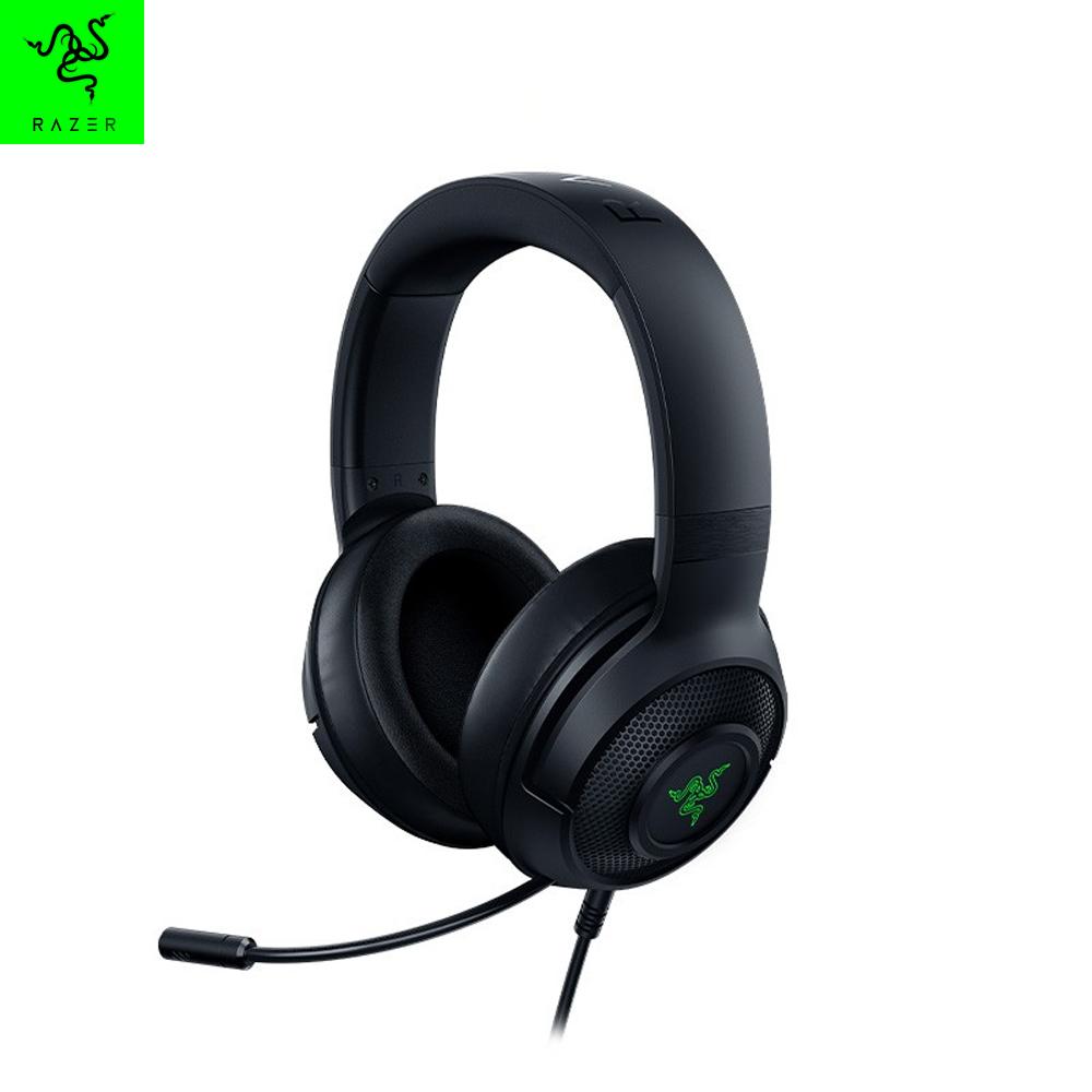 Razer Kraken V3 X Kabelgebundenes Gaming-Headset 7.1 Surround-Sound-Headset mit TRIFORCE 40-mm-Treiber-Einheit HYPERCLEAR Kardioid