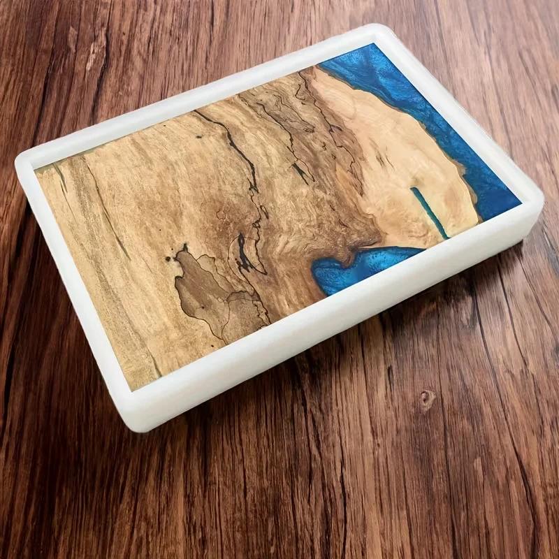 2026 Ultimi Modelli Extra-Large 60x30cm" Stampo per Tavolo in Resina - Colata Epossidica Fai-da-te per Taglieri, Tavolini da Caffè a Fiume Casa
