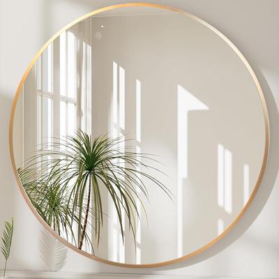 Hohoemi Wall Hanging Aluminum Wall Hanging Bathroom Round Makeup Living Wall Round Diameter Mirror, Mirror, Frame, Mirror, Mirror, Mirror, Mirror,