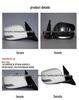 Compatible Rearview Mirror for 2009 Toyota Prado, 7-Wire, Right 87910-60P00, Left 87940-60P00