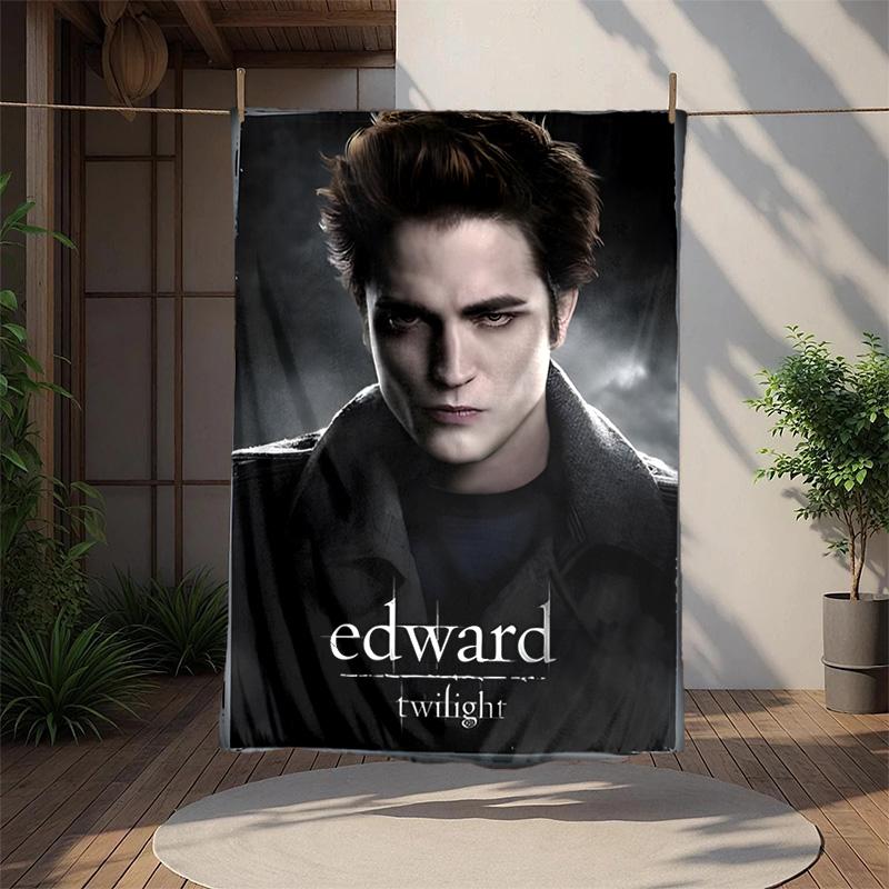 Edward Cullen Flannel Blanket Soft Warm All-Season Throw, Design for Camping, Car Travel, Hiking Sofa, Bed, Office Perfect Gift for Parties