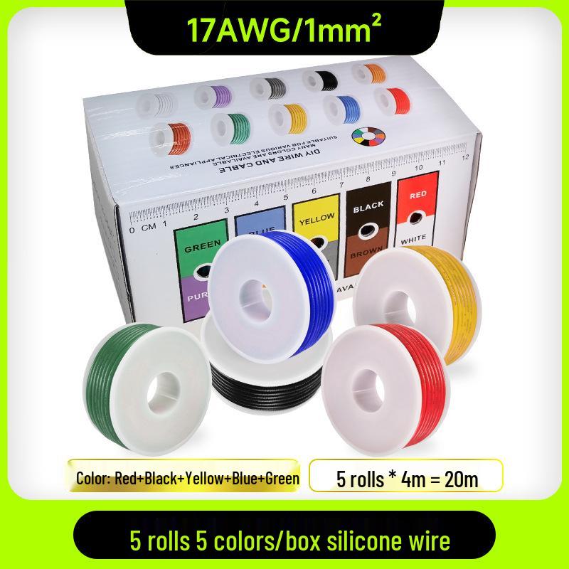Extra Soft High Temp Silicone Wire 30-16AWG for Robotics, Drones & Electric Vehicles