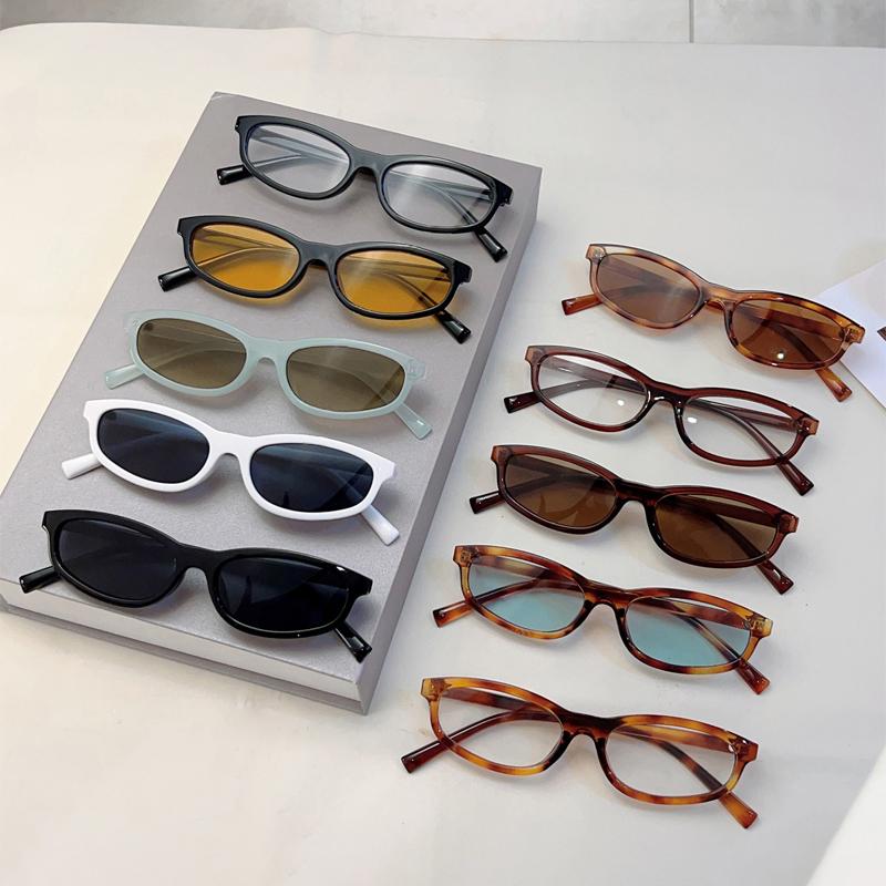 Vintage Oval Sunglasses Women  Fashion New Outdoor Casual Shades Trendy Stylish Luxury Brand Design Decor Sun Glasses