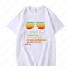 Funny Music Lover Gift BicycleT Shirt Want It All Classic Interesting Sunglasses Graphic T Shirts Men Woman Cotton Shortsleev