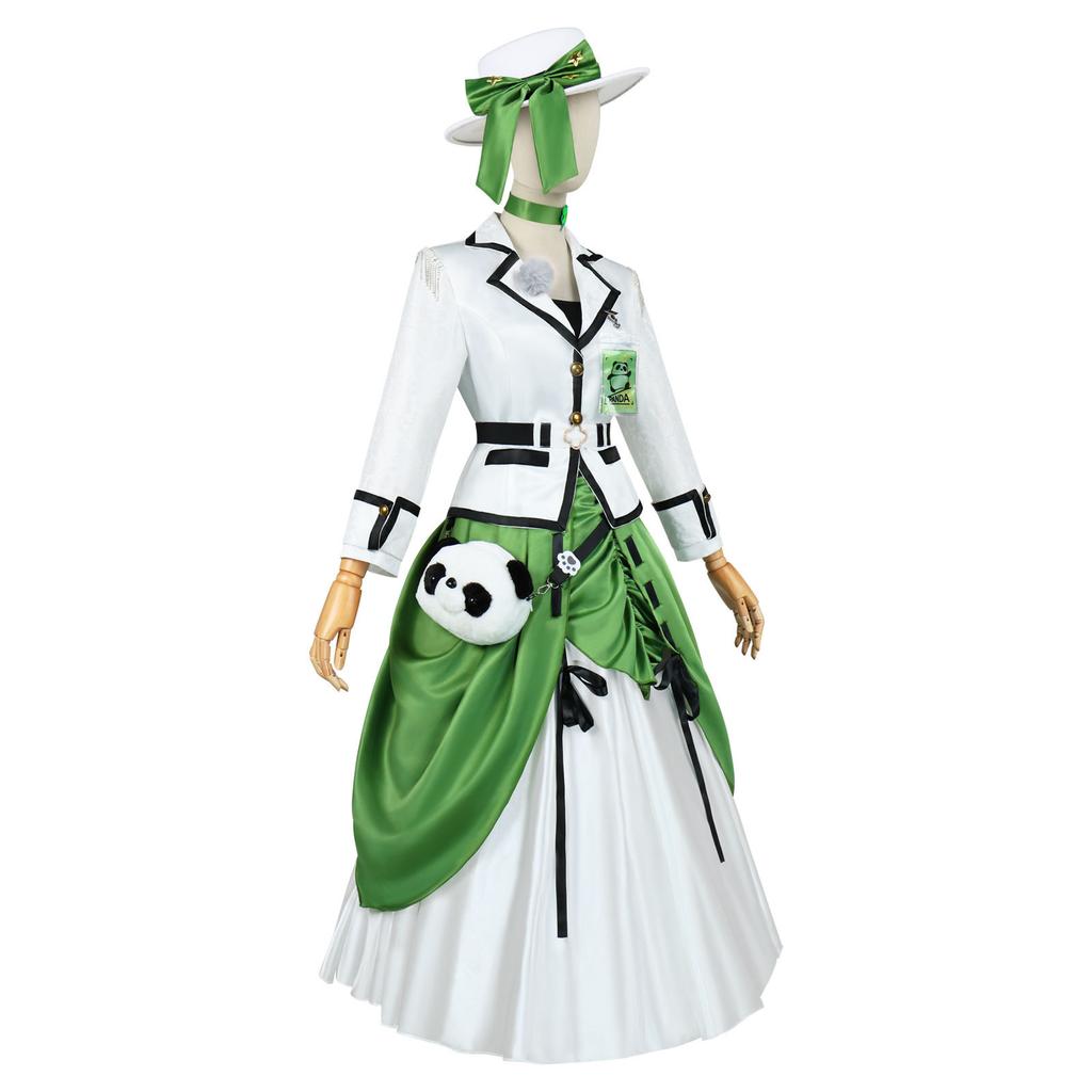 Identity V Madame Red Birthday Panda Skin Cosplay Costume, Full Set Game Roleplay Outfit