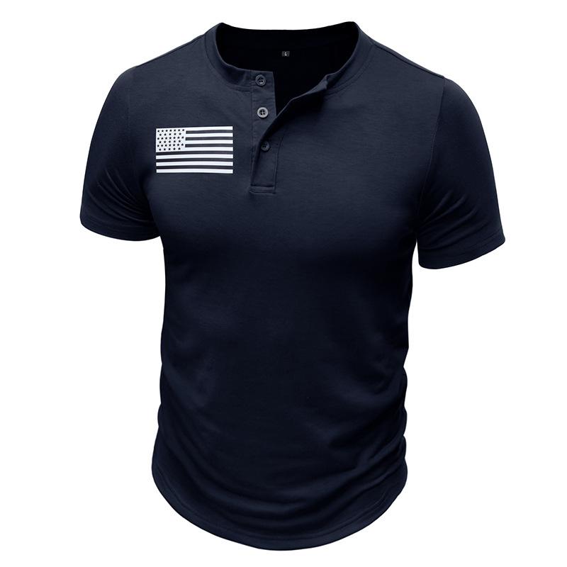 Men's Slim Fit Henley Shirts Casual Short Sleeve 3-Button T-Shirts Basic Comfort Lightweight Tee Shirts for Men Summer Stretch Workout Training Tops