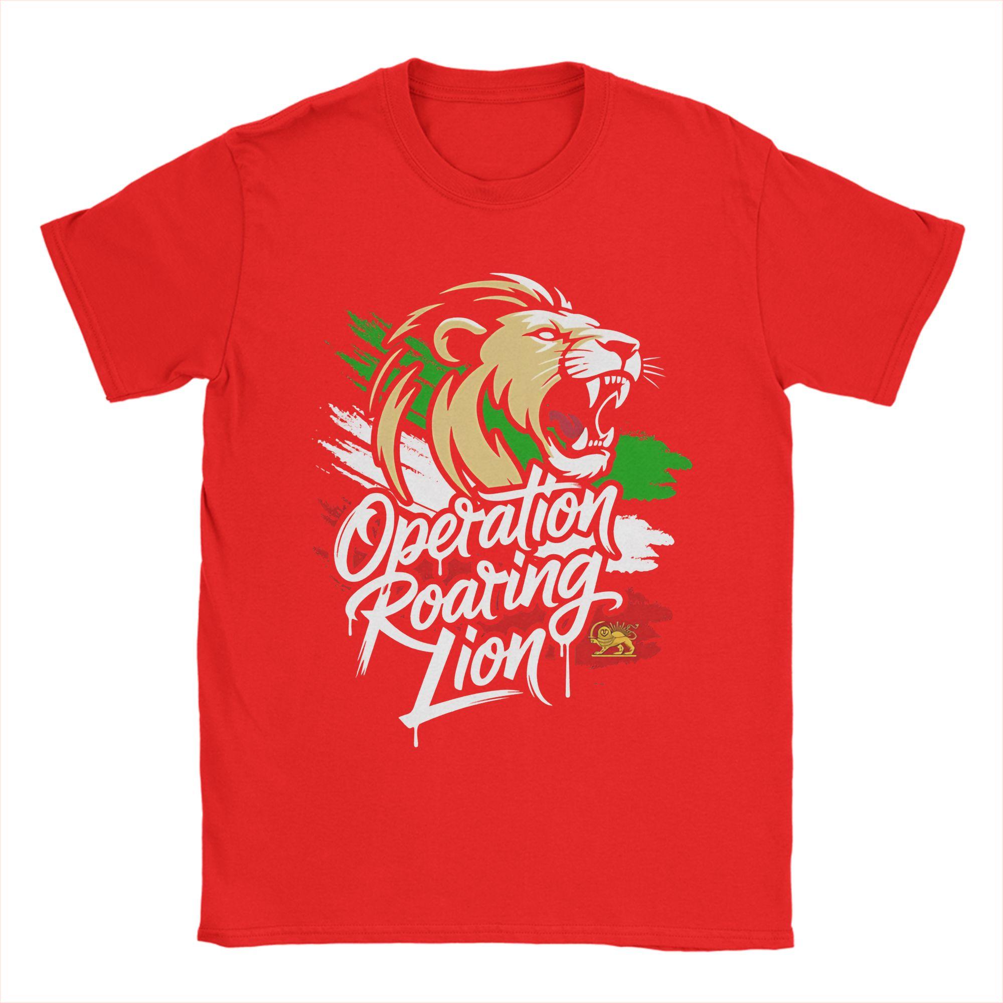 

Unisex s T-Shirts Operation Roaring Lion, Epic Fury Pure Cotton Tees Short Sleeve T Shirts Crew Neck Clothes Birthday Present S