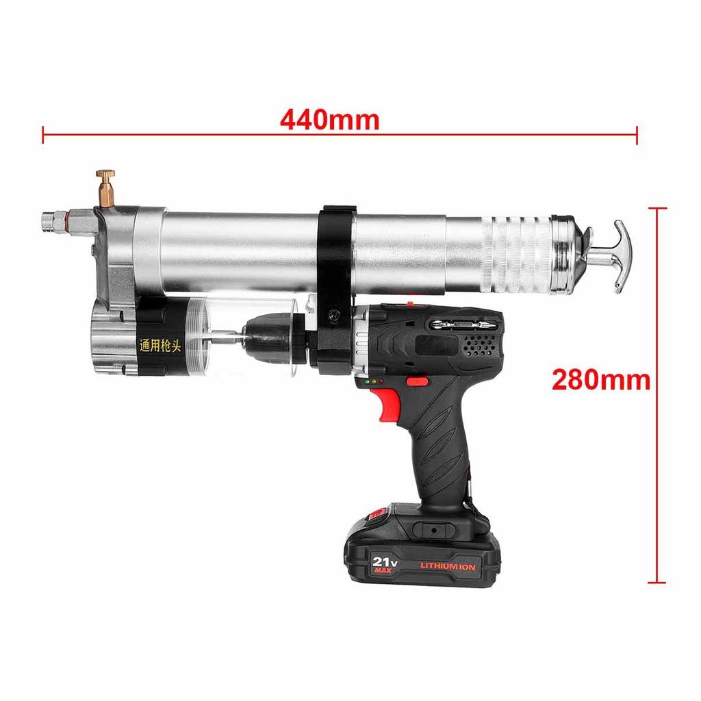 600ml 600W Cordless Electric Grease Guns Rechargeable Lithium Battery Grease Guns 21V Electric Drill Screwdriver