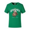 Herren bedrucktes Jugend reines Baumwoll Paar Kurzarm T-Shirt Sommer Bequem und atmungsaktiv Rundhals Kleidung