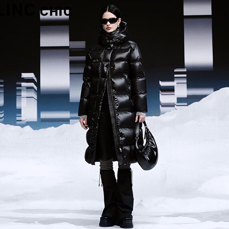 Jinyujie Women's Long Thickened Puffer Down Jacket