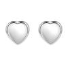 Andara  Sterling  Love Shape Necklace Ring Ear Stud Jewelry Set for Women Charming Jewelry Gift