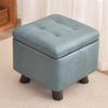 Small Solid Wood Storage Stool for Living Room - Coffee Table, Sofa Footstool, Shoe Changing Station
