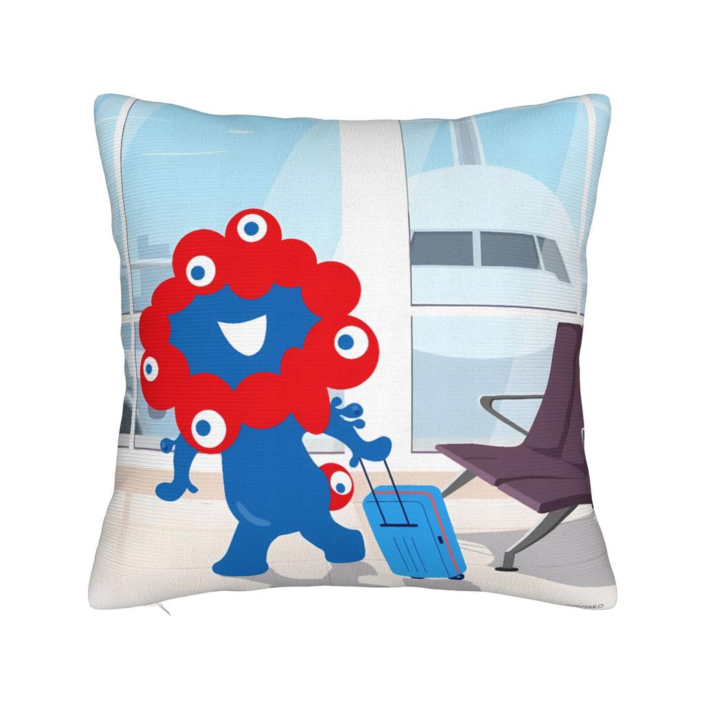 Kawaii Pillow Case M-MyakuED M-MyakuS Funny Pillow Cover Graphic Pillowcases For Couch Sofa Bedroom