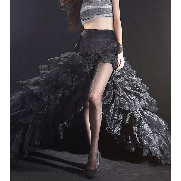 Thin Silver Shiny Stockings, Trendy and Sexy Black Stockings, Black Pearlescent Stockings, Glittering Shiny Pantyhose