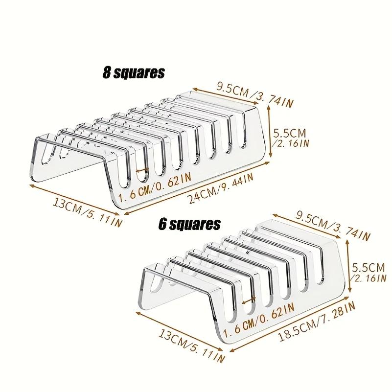 6/8 Cells Multi-device Tablet, Electronic Storage Box, Desktop Phone Charging Storage Rack, Stand, Acrylic, Easy To Organize