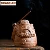 HOYIHM Crude Pottery Zhong Kui Incense Holder Incense Waterfall Incense Burners Consecrate Censer Home Accessories Decoration