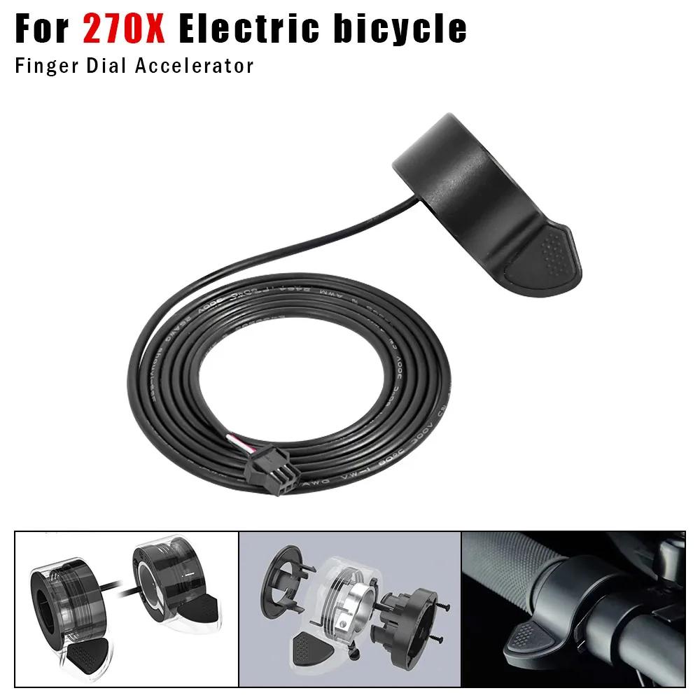 270X E-Bike Thumb Throttle For Electric Bike Adjustable Waterproof Right Hand Speed Controller for 22mm Handle Accessories