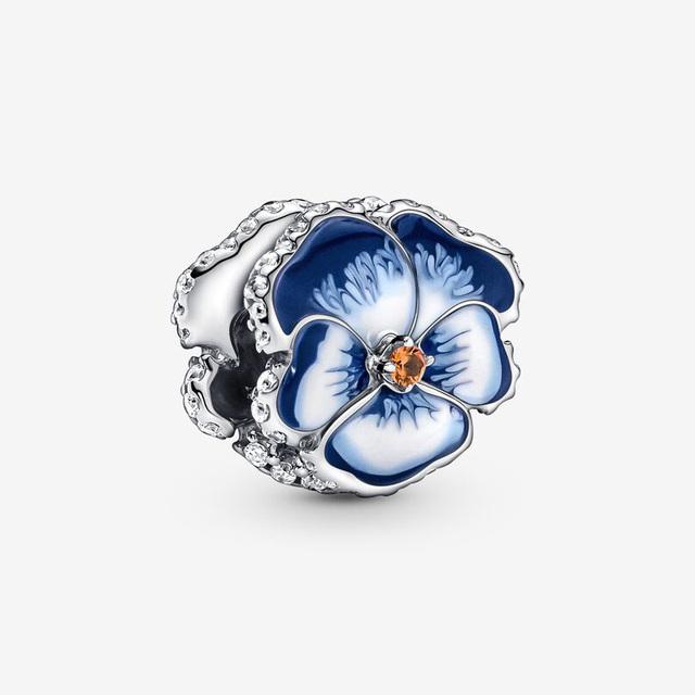 2022 New 925 Sterling Silver Butterfly of Flower Fit Original Charm Bracelet DIY Fashion Silver 925 Jewelry Making