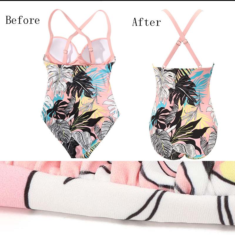Women Tummy Control Swimsuit Sexy Bikini Swimsuit One Piece Printed Beach Swimsuit
