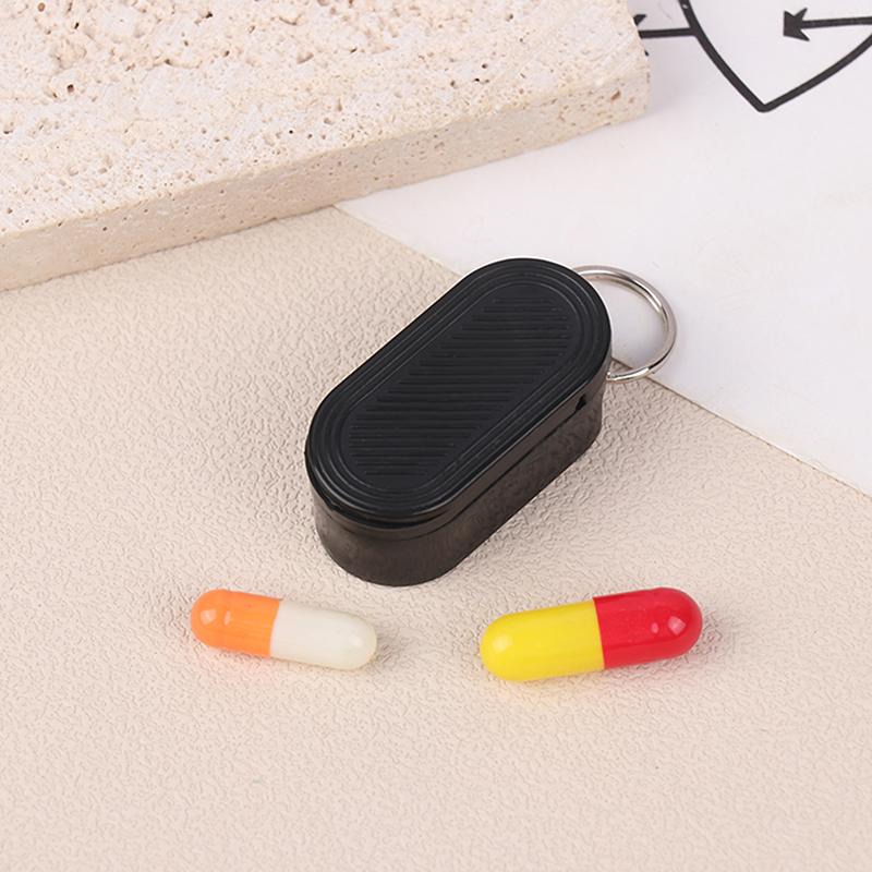 Travel Pill Case Pill Organizer Medicine Organizer Portable Mini Pill Box Keychain Pill Box Magnetic Slide To Store Pills