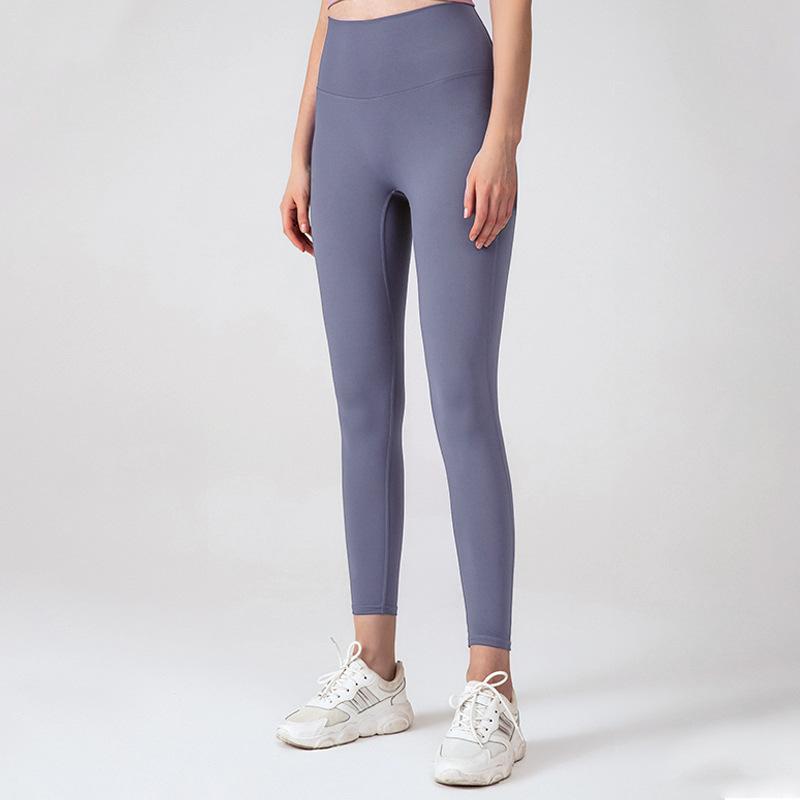 High waist nude yoga pants women's seamless quick-drying tight running fitness pants hip-lifting sports yoga clothes