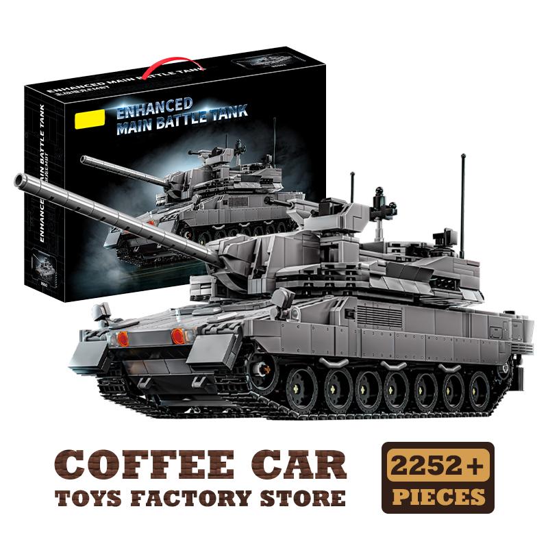 NEW Army Heavy Tank MOC Bricks Set WW2 Military Armored Cars Building Blocks War Panzer 3D Model Children Toys Birthday Gift DIY