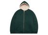 Supreme Faux Fur Lined Zip Up Hooded Sweatshirt Dark Green