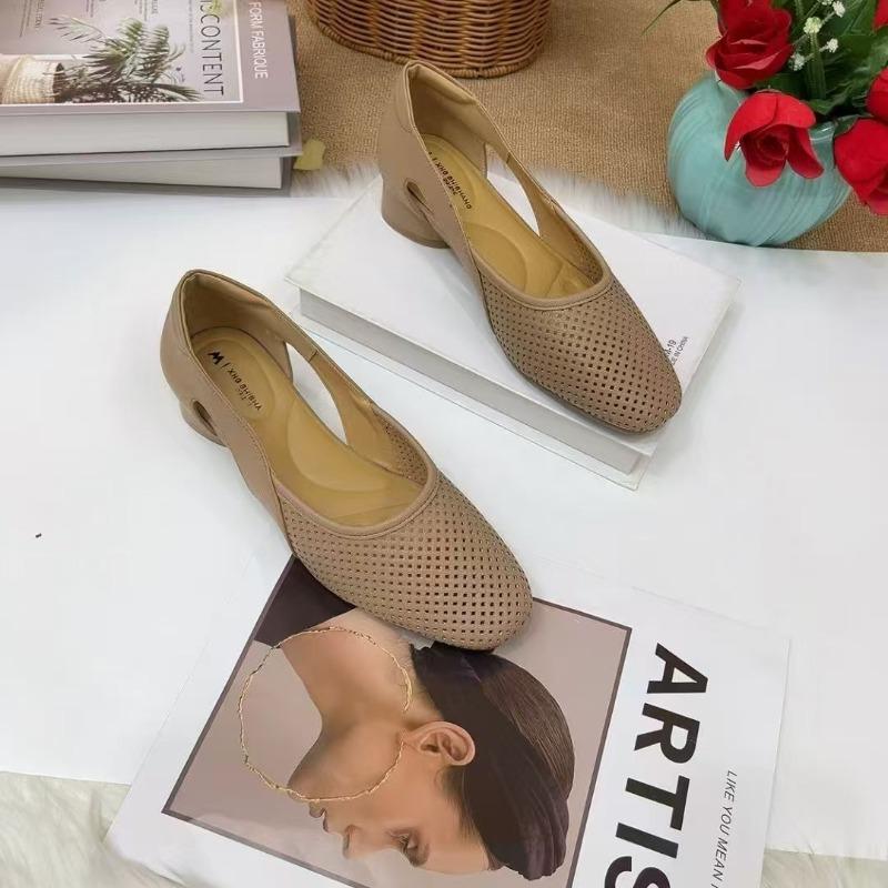 Fashion Ladies Shoes 2025 Fashion Shallow Women's High Heels New Slip-on Casual Hot Sale Soft Bottom Best Seller Flat Low Heels Zapatos