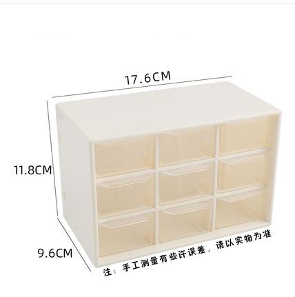 Transparent Desktop Storage Box Drawer Shelf Storage Box Container Rack Holder Organizer Cosmetic School Stationery Accessories