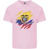 Torn Ecuador Flag Ecuadorian Day Football Unisexs Light Cotton TShirt