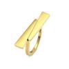 New Minimalist 18k Pvd Gold Plated Stainless Steel Geometric Rings Tarnish Free Rings for Women