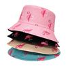 Panama Bucket Hat Men and Women Summer Bucket Cap Flamingo Hat Bob Hat Hip Hop Gorros Fishing Fisherman Hat