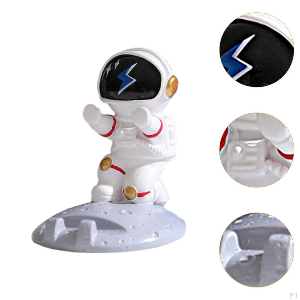 Astronaut Phone Holder Figurine Birthday Gift Crafts Resin Lovely Statue Desk