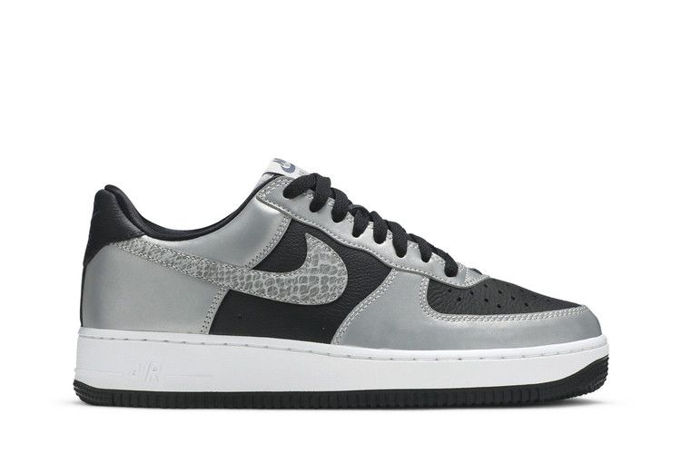 Men's Sneakers Nike Air Force 1 Low Silver Snake (2021) Black/Silver-Black
