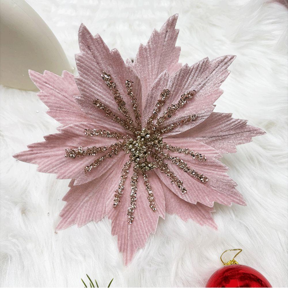 Sparkling Christmas Glitter Flower 24CM Sequins Flower Wedding Decoration