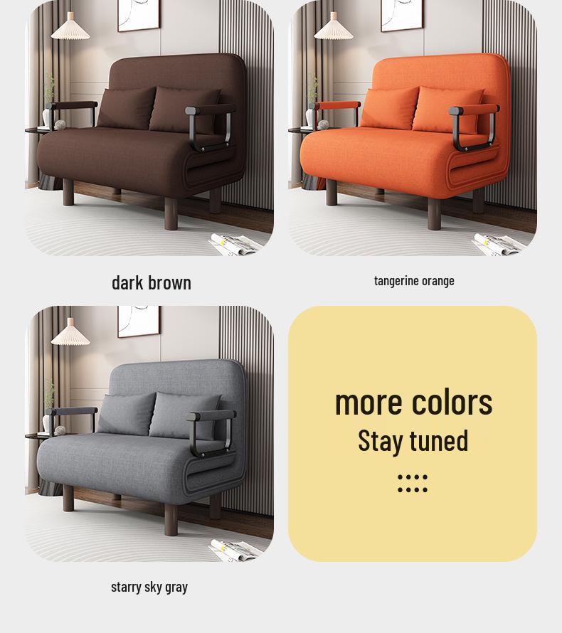 Foldable Two-in-One Sofa Bed for Small Spaces – Multi-functional and Stylish, Double Pull-out and Extendable