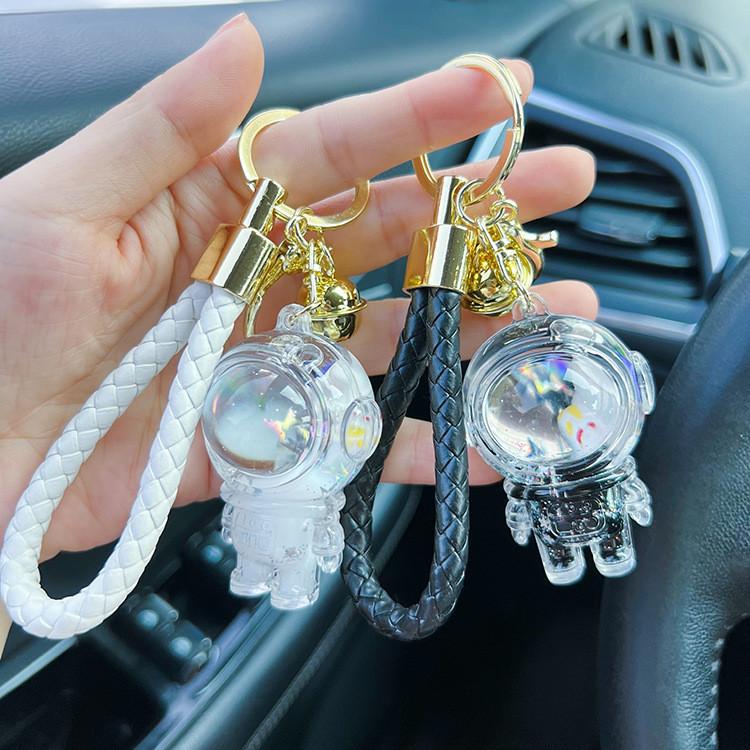 Astronaut Sand Liquid Keychain Unique Space Themed Key Ring For Keys Bags And