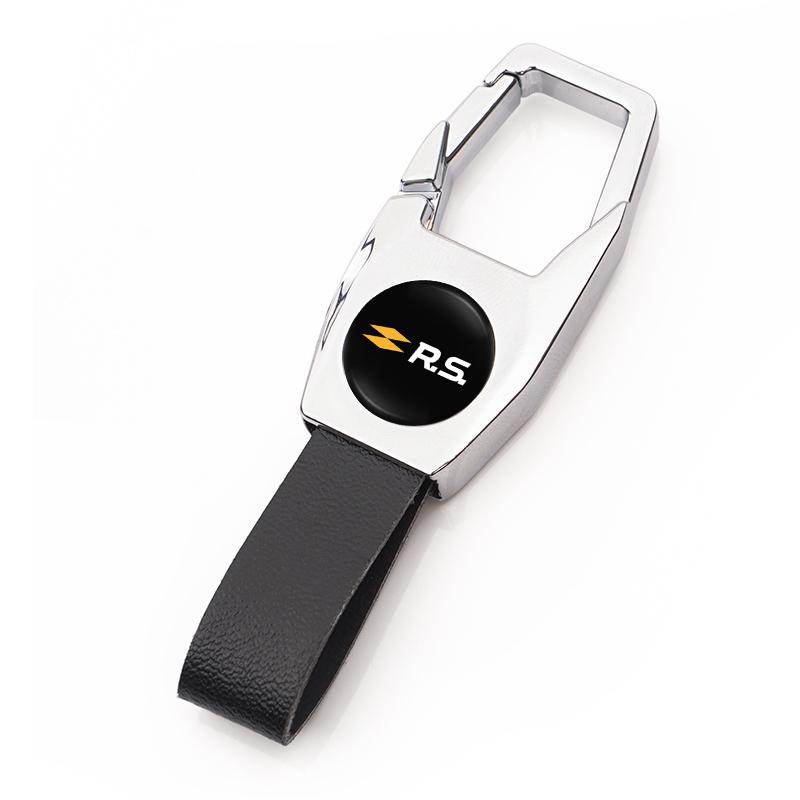 Interieurstickers Zinklegering Auto Sleutelgesp Auto Sleutelhanger Sleutelhanger Voor Renault Clio Koleos Megane Espace QM6 Kadjar Captur Sceni