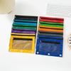 Three-hole B5 PVC Oxford Cloth File & Pen Bag with Eyelet, Office Document Storage, Loose-leaf, Detachable
