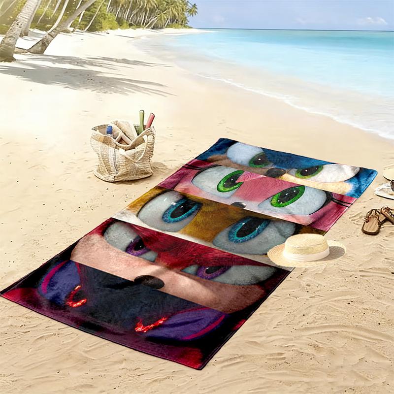 SONIC Beach Towel, Durable and Easy to Clean, Soft and Vibrant Beach Towel Perfect for Travel