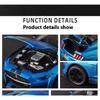 Large 1/18 Alloy Die-cast Ford Mustang GT500 Car Model Collection Ornaments Simulation Sound and Light for Boys Birthday Gift