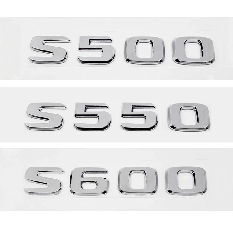 CAG5 3D Car Letter Stickers Rear Trunk Badge Decals for Mercedes Benz S300L S320L S500L S500 S550 S600L S600 S650 S Class Emblem