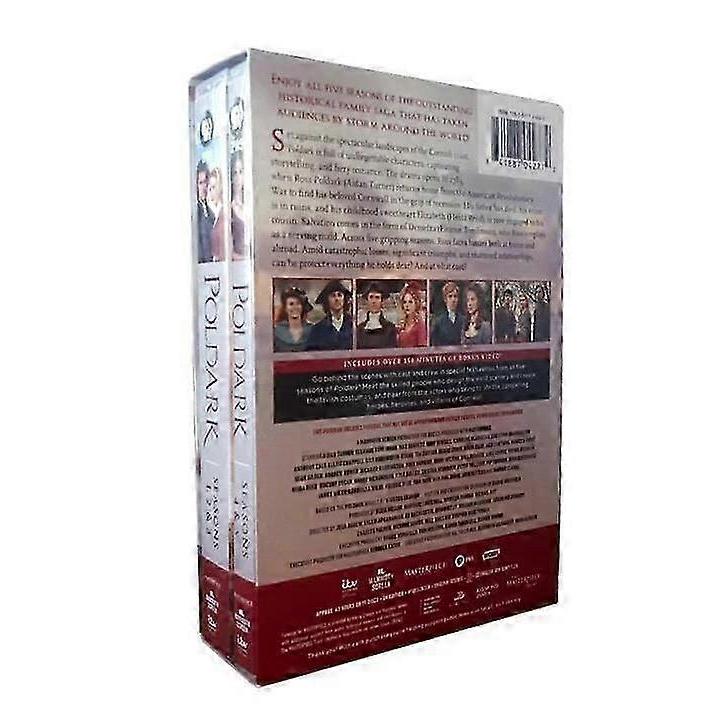 25-26 Poldark: La Collezione Completa Stagione 1-5 ( DVD, 2019, Set da 15 Dischi) Nuovo