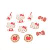 10Pcs/Set Kawaii Hello Kitty Shoe Charm Cute Cartoon Kt Cat Shoes Decoration Diy Detachable Shoes Buckle Shoe Accessories Gifts