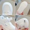 Spring and autumn new children's white sneakers, boys' sports shoes, lightweight girls' casual sneakers, soft-soled baby shoes