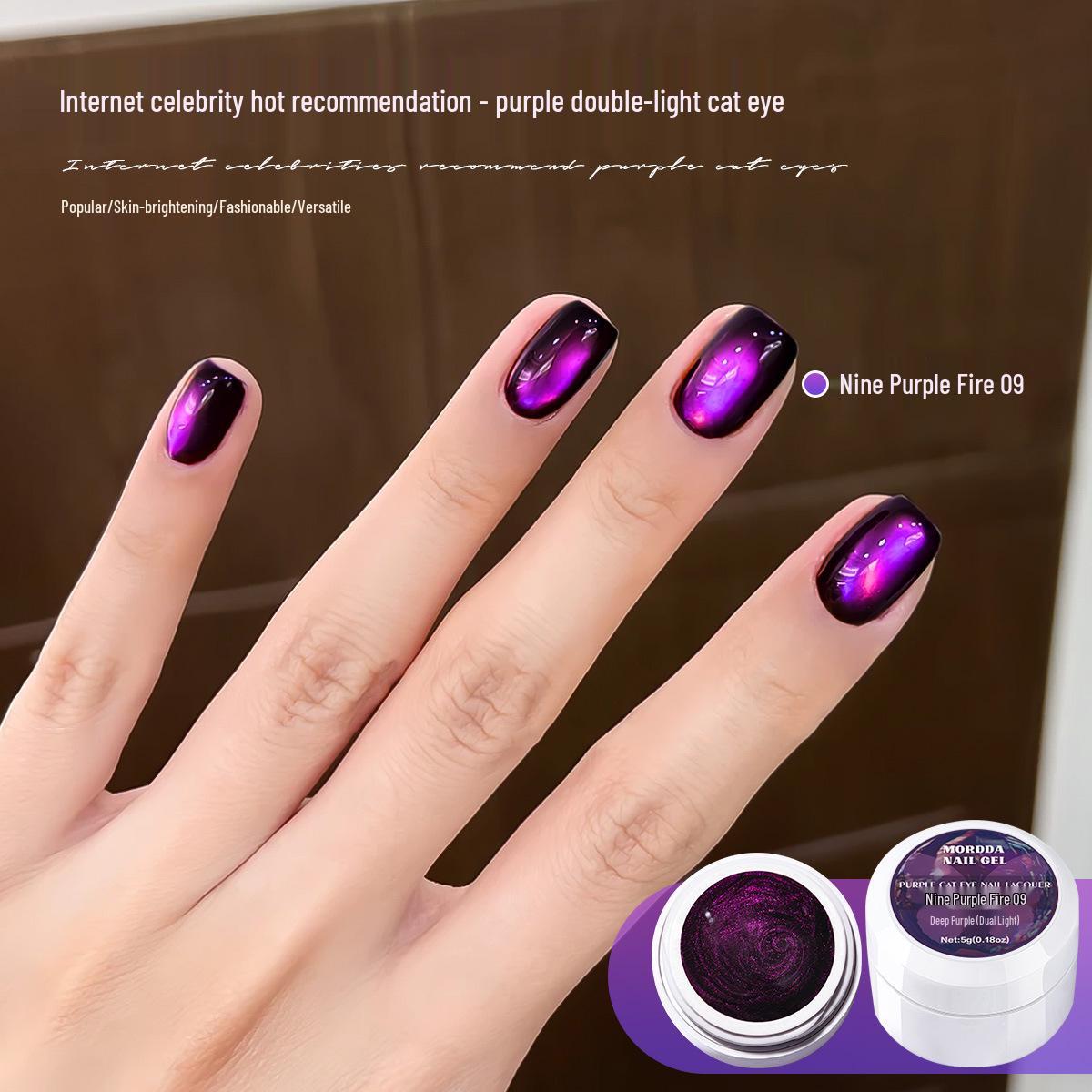 

Гель-лак для ногтей Fairy Armor Cat Eye 2025: Двухцветный кристалл с летним блеском - Эксклюзивно для салонов