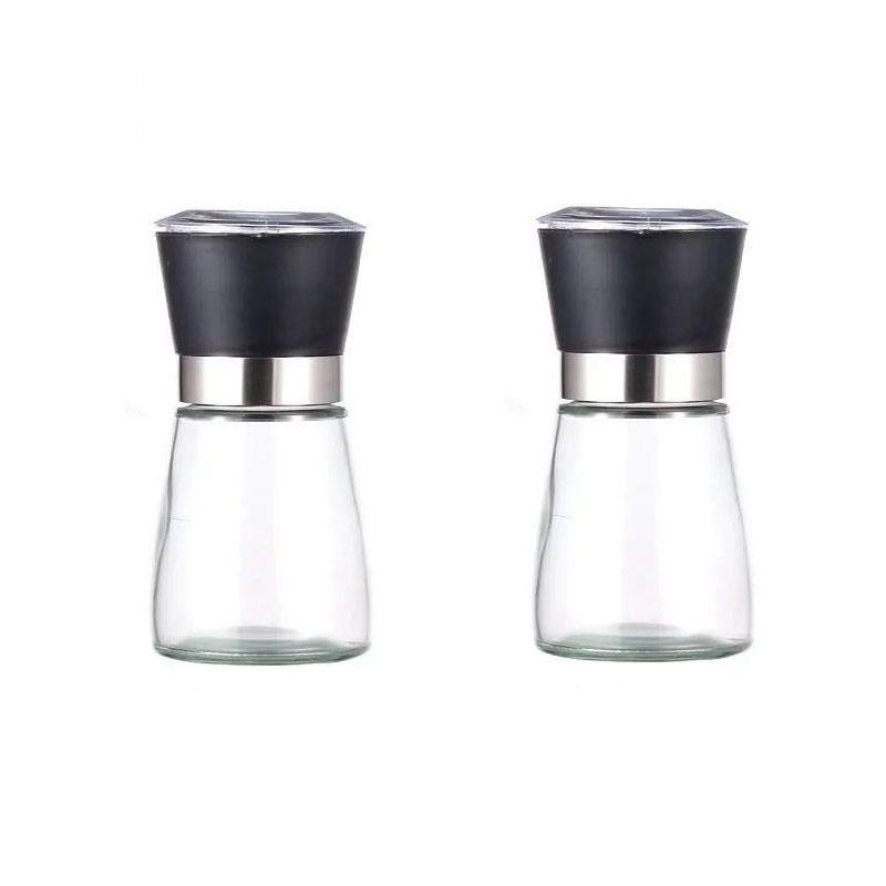 1pc Stainless Steel Pepper Grinder, Seasoning Bottle, Glass Seasoning Bottle, Grinder, Crusher