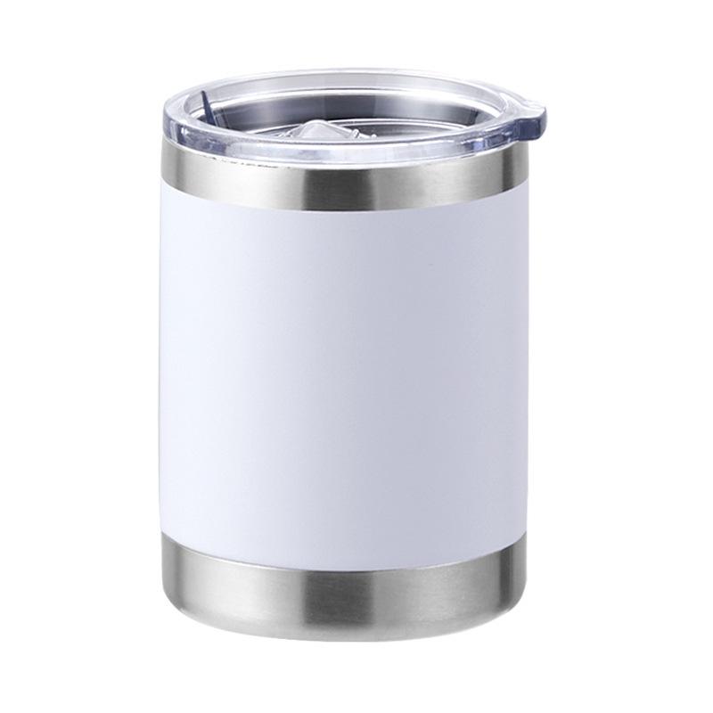 12 oz Kaffeetasse, Vakuumisolierte Campingtasse mit Deckel, doppelwandiger Edelstahl-Reisebecher für Zuhause, Büro, Schreibtisch