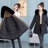 Women's Mid-Length Winter Parka 2025 with Detachable Liner and Thickened Cotton Jacket