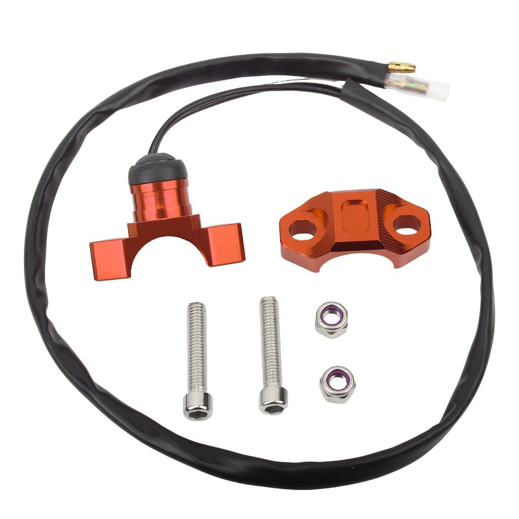 Motorcycle CNC Aluminum Engine Stop Start Kill Switch Momentary Push Button Switch For KTM ATV Dirt Bike Universal Accessories
